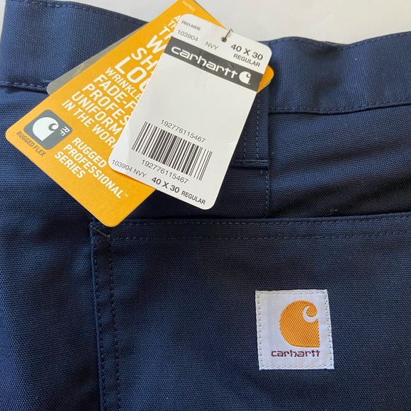 Carhartt rugged flex relaxed fit cargo work pants navy NWT - Picture 7 of 12